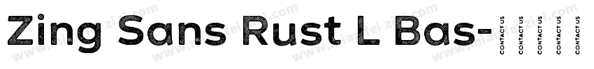 Zing Sans Rust L Bas字体转换